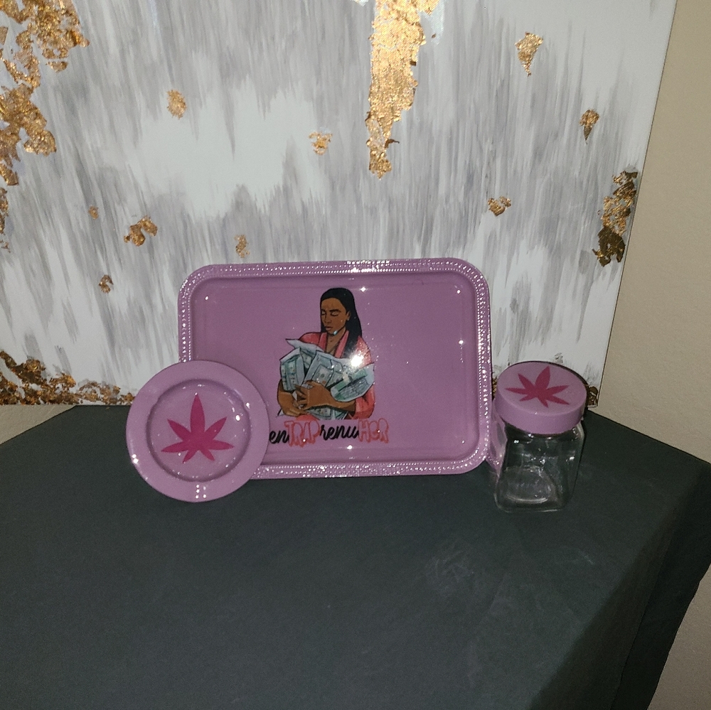 Rolling Tray Set